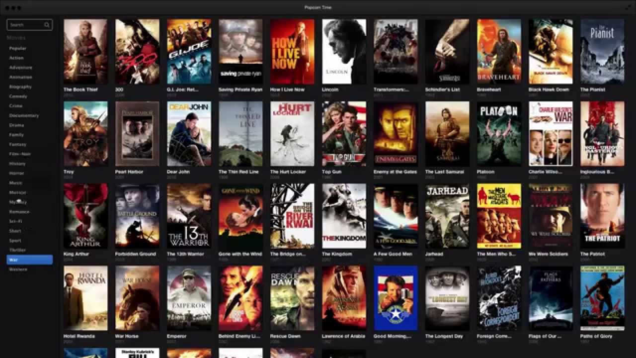 Popcorn time download free for mac